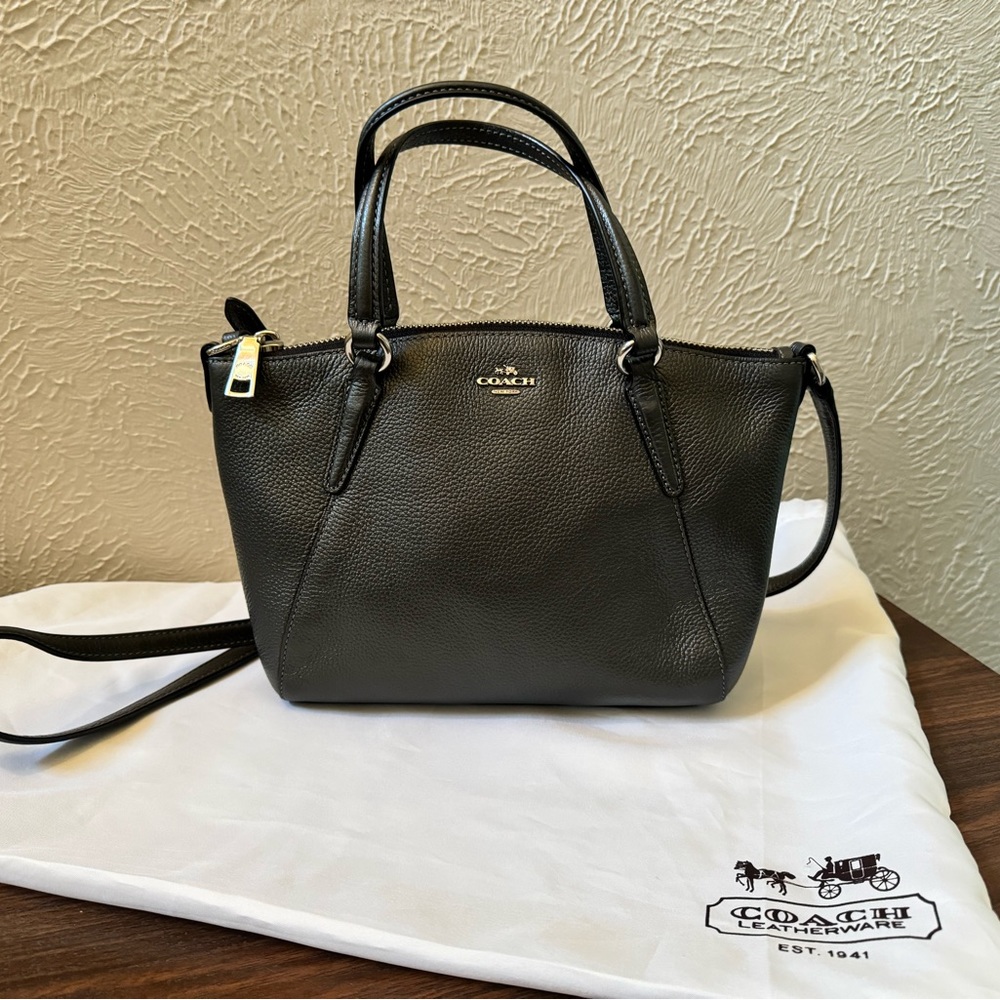 Coach Dark Leather Crossbody Bag